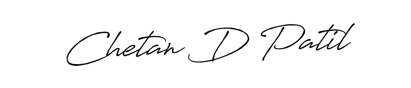 Also we have Chetan D Patil name is the best signature style. Create professional handwritten signature collection using Antro_Vectra_Bolder autograph style. Chetan D Patil signature style 7 images and pictures png
