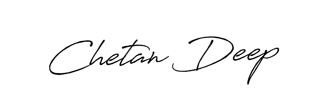 Use a signature maker to create a handwritten signature online. With this signature software, you can design (Antro_Vectra_Bolder) your own signature for name Chetan Deep. Chetan Deep signature style 7 images and pictures png