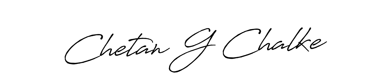 Chetan G Chalke stylish signature style. Best Handwritten Sign (Antro_Vectra_Bolder) for my name. Handwritten Signature Collection Ideas for my name Chetan G Chalke. Chetan G Chalke signature style 7 images and pictures png