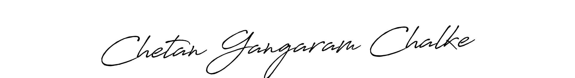 Chetan Gangaram Chalke stylish signature style. Best Handwritten Sign (Antro_Vectra_Bolder) for my name. Handwritten Signature Collection Ideas for my name Chetan Gangaram Chalke. Chetan Gangaram Chalke signature style 7 images and pictures png