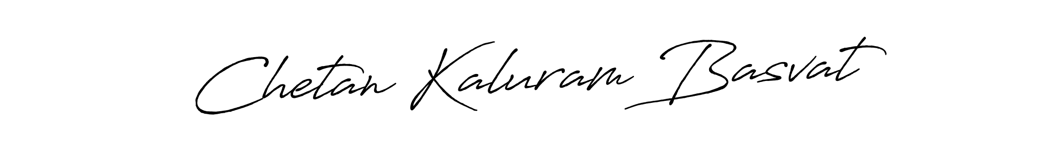 Design your own signature with our free online signature maker. With this signature software, you can create a handwritten (Antro_Vectra_Bolder) signature for name Chetan Kaluram Basvat. Chetan Kaluram Basvat signature style 7 images and pictures png