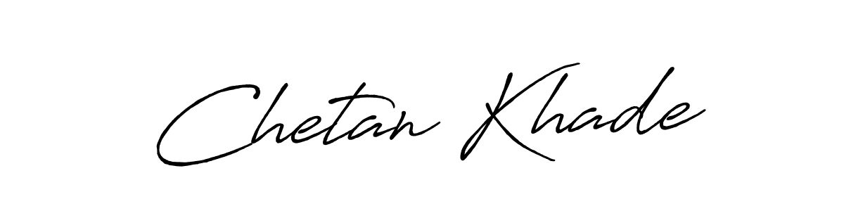 The best way (Antro_Vectra_Bolder) to make a short signature is to pick only two or three words in your name. The name Chetan Khade include a total of six letters. For converting this name. Chetan Khade signature style 7 images and pictures png