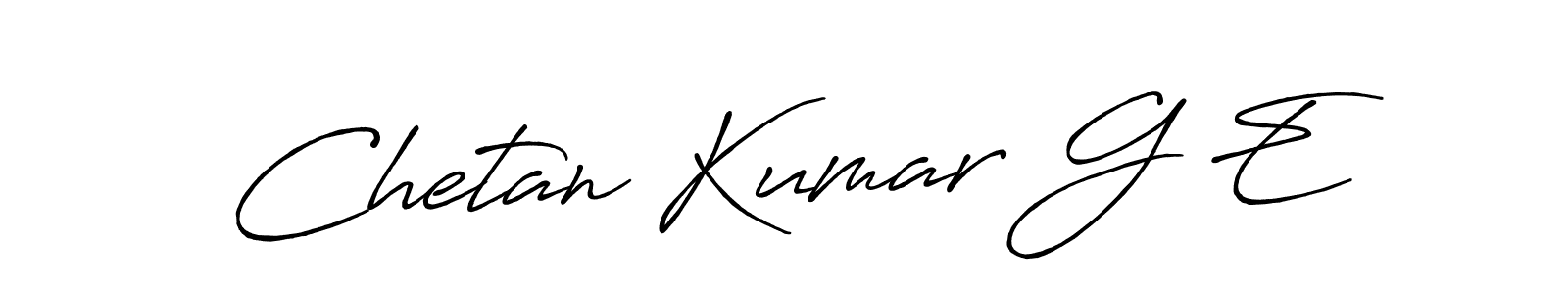 This is the best signature style for the Chetan Kumar G E name. Also you like these signature font (Antro_Vectra_Bolder). Mix name signature. Chetan Kumar G E signature style 7 images and pictures png