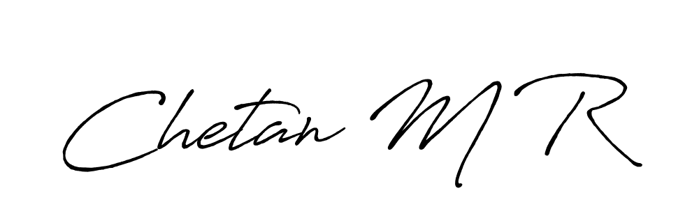 if you are searching for the best signature style for your name Chetan M R. so please give up your signature search. here we have designed multiple signature styles  using Antro_Vectra_Bolder. Chetan M R signature style 7 images and pictures png