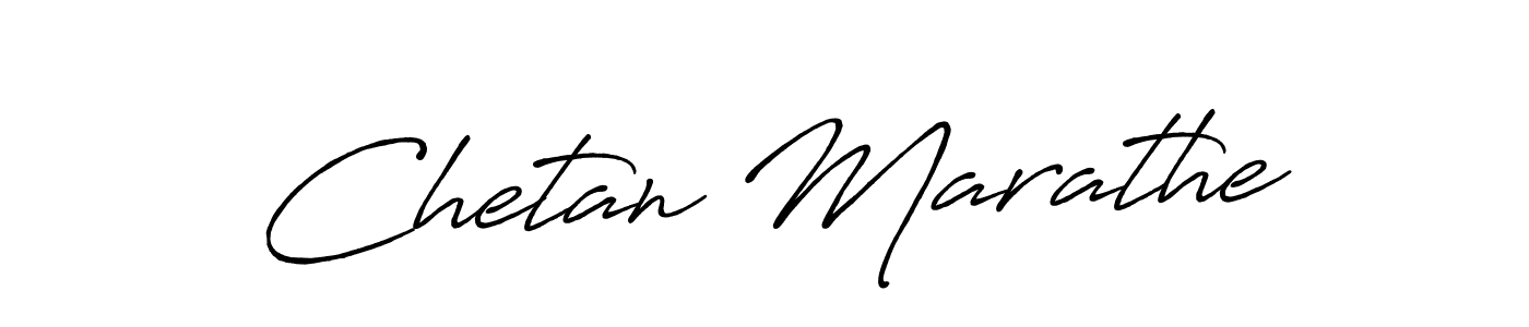 Design your own signature with our free online signature maker. With this signature software, you can create a handwritten (Antro_Vectra_Bolder) signature for name Chetan Marathe. Chetan Marathe signature style 7 images and pictures png