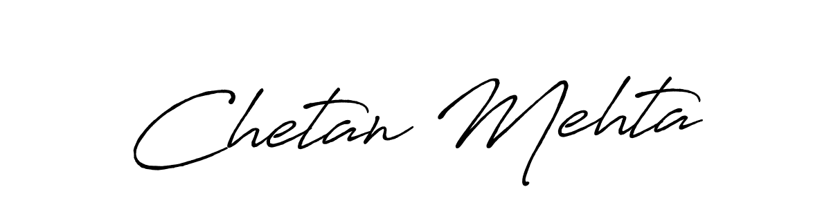 Use a signature maker to create a handwritten signature online. With this signature software, you can design (Antro_Vectra_Bolder) your own signature for name Chetan Mehta. Chetan Mehta signature style 7 images and pictures png