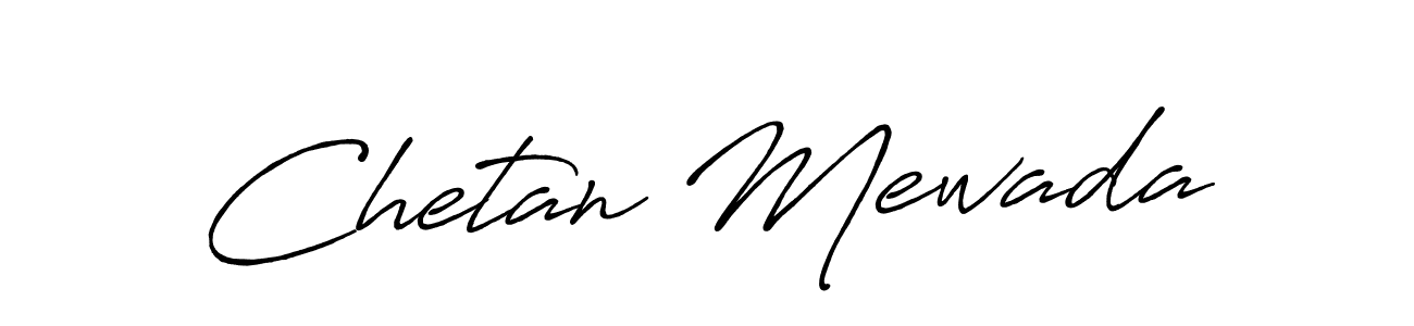How to make Chetan Mewada signature? Antro_Vectra_Bolder is a professional autograph style. Create handwritten signature for Chetan Mewada name. Chetan Mewada signature style 7 images and pictures png