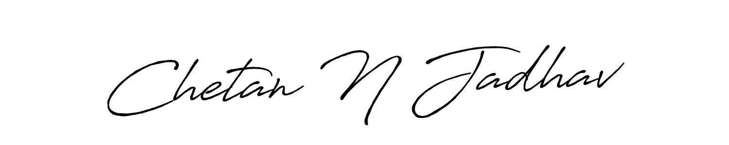 Make a short Chetan N Jadhav signature style. Manage your documents anywhere anytime using Antro_Vectra_Bolder. Create and add eSignatures, submit forms, share and send files easily. Chetan N Jadhav signature style 7 images and pictures png