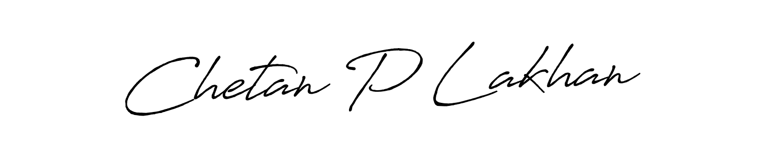 Make a beautiful signature design for name Chetan P Lakhan. Use this online signature maker to create a handwritten signature for free. Chetan P Lakhan signature style 7 images and pictures png