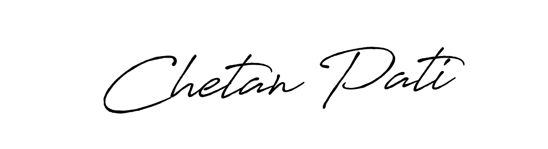 Once you've used our free online signature maker to create your best signature Antro_Vectra_Bolder style, it's time to enjoy all of the benefits that Chetan Pati name signing documents. Chetan Pati signature style 7 images and pictures png
