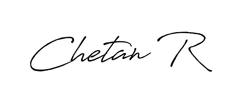 Chetan R stylish signature style. Best Handwritten Sign (Antro_Vectra_Bolder) for my name. Handwritten Signature Collection Ideas for my name Chetan R. Chetan R signature style 7 images and pictures png