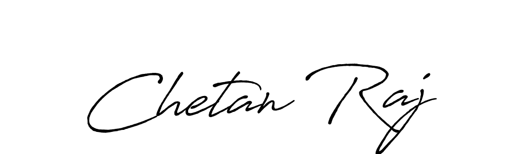 Design your own signature with our free online signature maker. With this signature software, you can create a handwritten (Antro_Vectra_Bolder) signature for name Chetan Raj. Chetan Raj signature style 7 images and pictures png