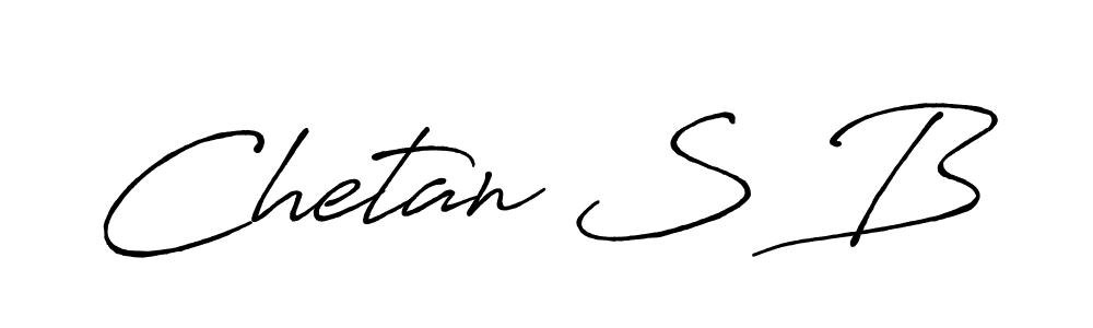 Design your own signature with our free online signature maker. With this signature software, you can create a handwritten (Antro_Vectra_Bolder) signature for name Chetan S B. Chetan S B signature style 7 images and pictures png