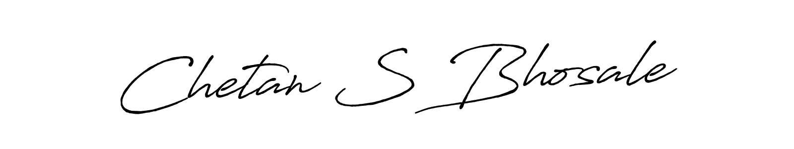 Chetan S Bhosale stylish signature style. Best Handwritten Sign (Antro_Vectra_Bolder) for my name. Handwritten Signature Collection Ideas for my name Chetan S Bhosale. Chetan S Bhosale signature style 7 images and pictures png