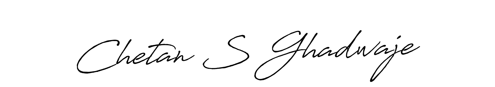 Also You can easily find your signature by using the search form. We will create Chetan S Ghadwaje name handwritten signature images for you free of cost using Antro_Vectra_Bolder sign style. Chetan S Ghadwaje signature style 7 images and pictures png
