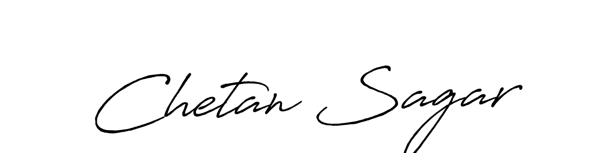 Chetan Sagar stylish signature style. Best Handwritten Sign (Antro_Vectra_Bolder) for my name. Handwritten Signature Collection Ideas for my name Chetan Sagar. Chetan Sagar signature style 7 images and pictures png