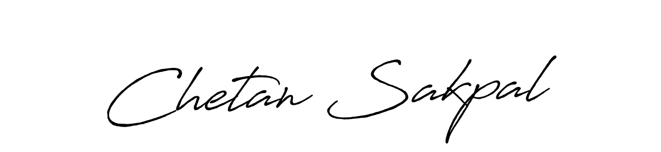 Design your own signature with our free online signature maker. With this signature software, you can create a handwritten (Antro_Vectra_Bolder) signature for name Chetan Sakpal. Chetan Sakpal signature style 7 images and pictures png