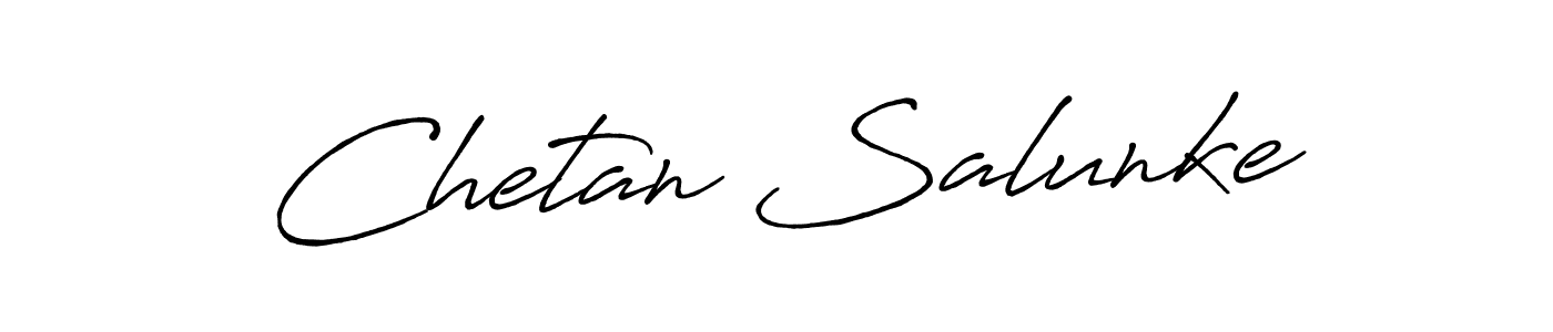 How to make Chetan Salunke signature? Antro_Vectra_Bolder is a professional autograph style. Create handwritten signature for Chetan Salunke name. Chetan Salunke signature style 7 images and pictures png