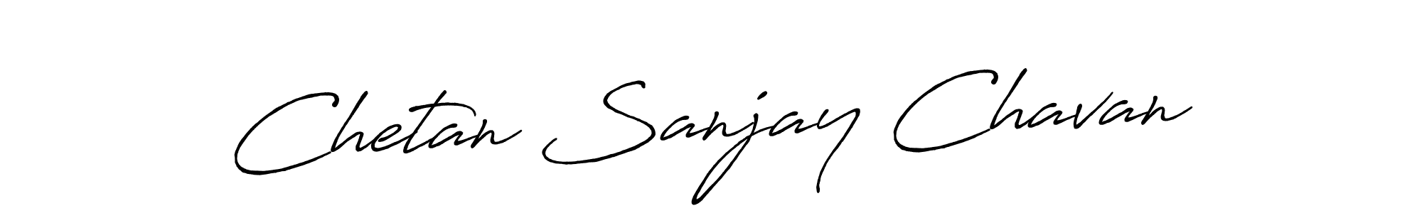 Use a signature maker to create a handwritten signature online. With this signature software, you can design (Antro_Vectra_Bolder) your own signature for name Chetan Sanjay Chavan. Chetan Sanjay Chavan signature style 7 images and pictures png