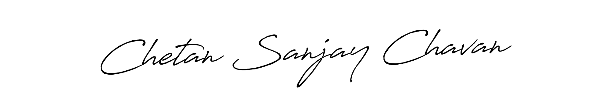 How to make Chetan Sanjay Chavan signature? Antro_Vectra_Bolder is a professional autograph style. Create handwritten signature for Chetan Sanjay Chavan name. Chetan Sanjay Chavan signature style 7 images and pictures png