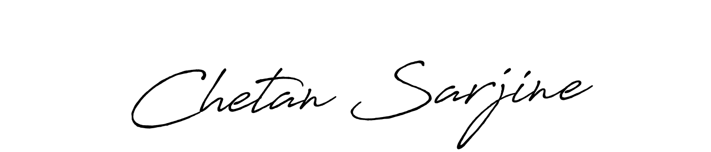 It looks lik you need a new signature style for name Chetan Sarjine. Design unique handwritten (Antro_Vectra_Bolder) signature with our free signature maker in just a few clicks. Chetan Sarjine signature style 7 images and pictures png