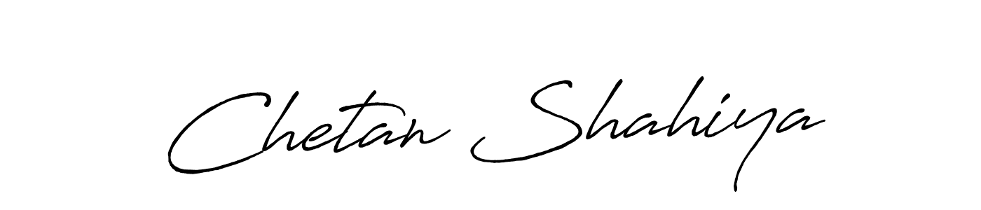 How to make Chetan Shahiya signature? Antro_Vectra_Bolder is a professional autograph style. Create handwritten signature for Chetan Shahiya name. Chetan Shahiya signature style 7 images and pictures png