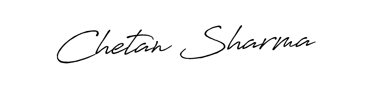 Antro_Vectra_Bolder is a professional signature style that is perfect for those who want to add a touch of class to their signature. It is also a great choice for those who want to make their signature more unique. Get Chetan Sharma name to fancy signature for free. Chetan Sharma signature style 7 images and pictures png