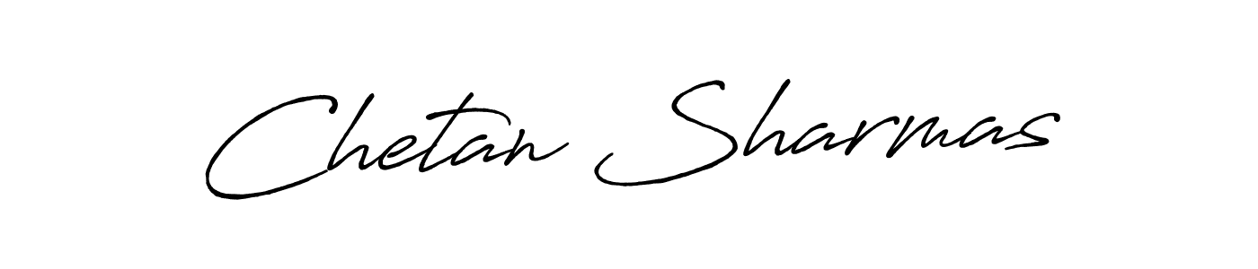 Make a beautiful signature design for name Chetan Sharmas. With this signature (Antro_Vectra_Bolder) style, you can create a handwritten signature for free. Chetan Sharmas signature style 7 images and pictures png