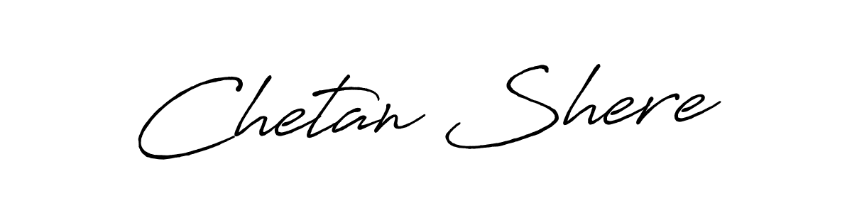 Chetan Shere stylish signature style. Best Handwritten Sign (Antro_Vectra_Bolder) for my name. Handwritten Signature Collection Ideas for my name Chetan Shere. Chetan Shere signature style 7 images and pictures png