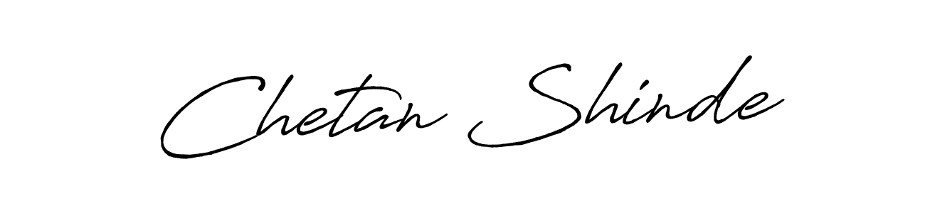 Create a beautiful signature design for name Chetan Shinde. With this signature (Antro_Vectra_Bolder) fonts, you can make a handwritten signature for free. Chetan Shinde signature style 7 images and pictures png