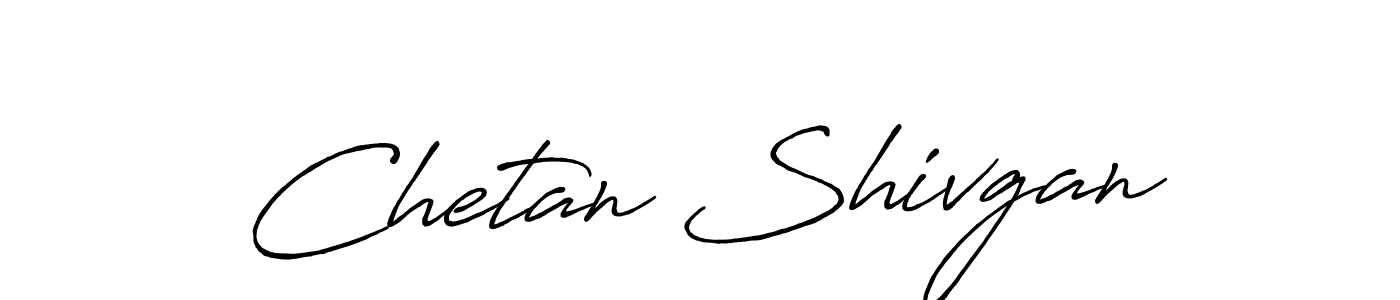 Design your own signature with our free online signature maker. With this signature software, you can create a handwritten (Antro_Vectra_Bolder) signature for name Chetan Shivgan. Chetan Shivgan signature style 7 images and pictures png