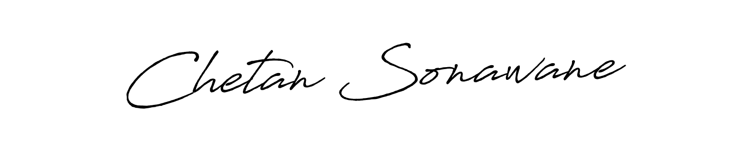 Use a signature maker to create a handwritten signature online. With this signature software, you can design (Antro_Vectra_Bolder) your own signature for name Chetan Sonawane. Chetan Sonawane signature style 7 images and pictures png