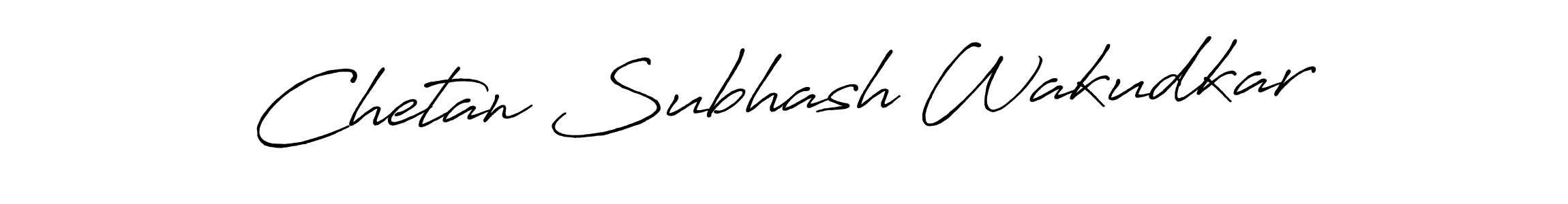 How to make Chetan Subhash Wakudkar signature? Antro_Vectra_Bolder is a professional autograph style. Create handwritten signature for Chetan Subhash Wakudkar name. Chetan Subhash Wakudkar signature style 7 images and pictures png