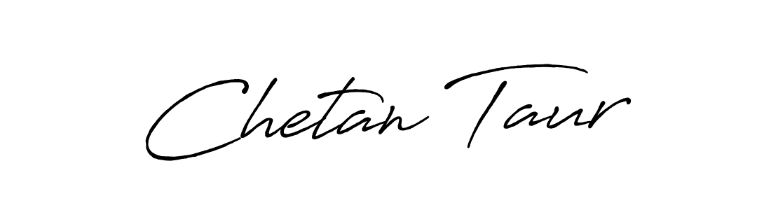 Chetan Taur stylish signature style. Best Handwritten Sign (Antro_Vectra_Bolder) for my name. Handwritten Signature Collection Ideas for my name Chetan Taur. Chetan Taur signature style 7 images and pictures png