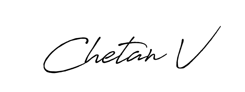 It looks lik you need a new signature style for name Chetan V. Design unique handwritten (Antro_Vectra_Bolder) signature with our free signature maker in just a few clicks. Chetan V signature style 7 images and pictures png