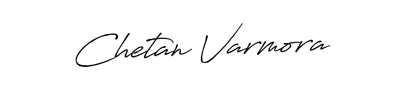 Design your own signature with our free online signature maker. With this signature software, you can create a handwritten (Antro_Vectra_Bolder) signature for name Chetan Varmora. Chetan Varmora signature style 7 images and pictures png