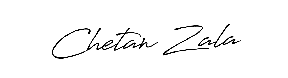 The best way (Antro_Vectra_Bolder) to make a short signature is to pick only two or three words in your name. The name Chetan Zala include a total of six letters. For converting this name. Chetan Zala signature style 7 images and pictures png