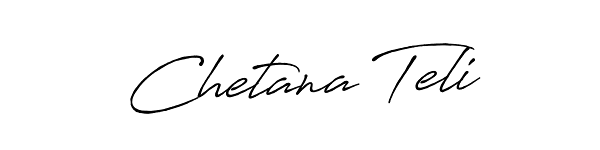 You should practise on your own different ways (Antro_Vectra_Bolder) to write your name (Chetana Teli) in signature. don't let someone else do it for you. Chetana Teli signature style 7 images and pictures png