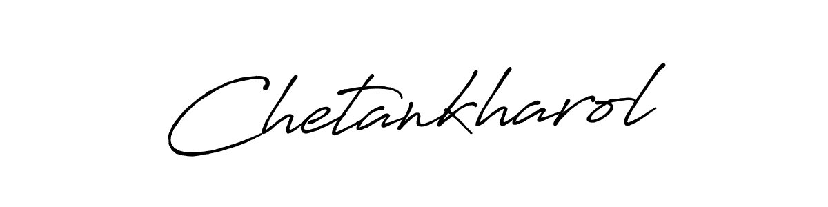 Chetankharol stylish signature style. Best Handwritten Sign (Antro_Vectra_Bolder) for my name. Handwritten Signature Collection Ideas for my name Chetankharol. Chetankharol signature style 7 images and pictures png