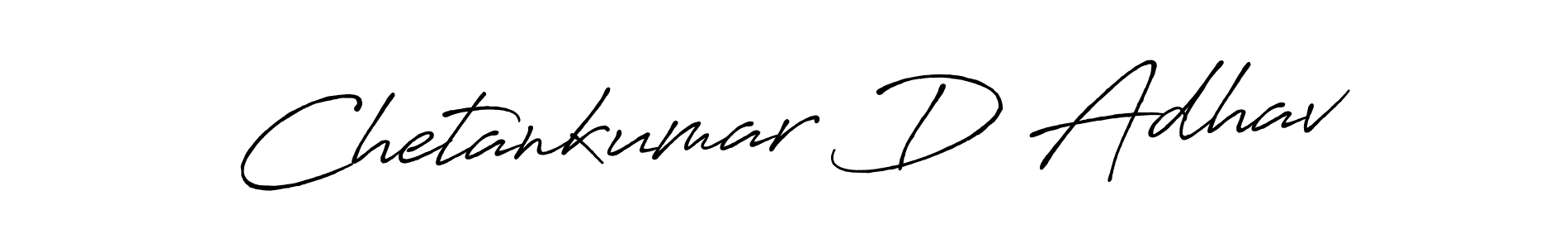 Make a beautiful signature design for name Chetankumar D Adhav. With this signature (Antro_Vectra_Bolder) style, you can create a handwritten signature for free. Chetankumar D Adhav signature style 7 images and pictures png