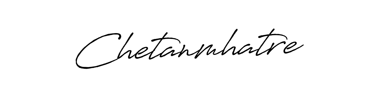 How to make Chetanmhatre name signature. Use Antro_Vectra_Bolder style for creating short signs online. This is the latest handwritten sign. Chetanmhatre signature style 7 images and pictures png