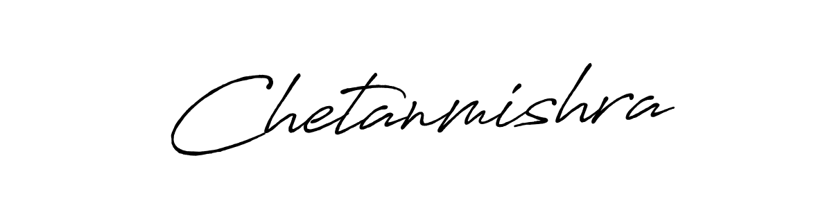 How to make Chetanmishra name signature. Use Antro_Vectra_Bolder style for creating short signs online. This is the latest handwritten sign. Chetanmishra signature style 7 images and pictures png
