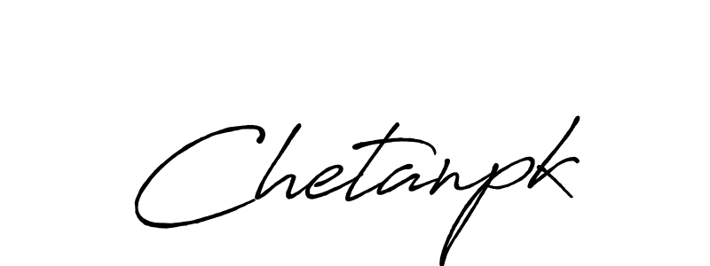 Make a beautiful signature design for name Chetanpk. With this signature (Antro_Vectra_Bolder) style, you can create a handwritten signature for free. Chetanpk signature style 7 images and pictures png