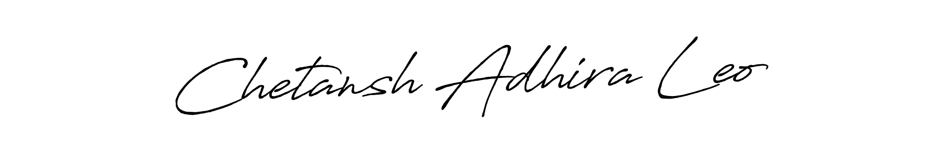 Make a short Chetansh Adhira Leo signature style. Manage your documents anywhere anytime using Antro_Vectra_Bolder. Create and add eSignatures, submit forms, share and send files easily. Chetansh Adhira Leo signature style 7 images and pictures png