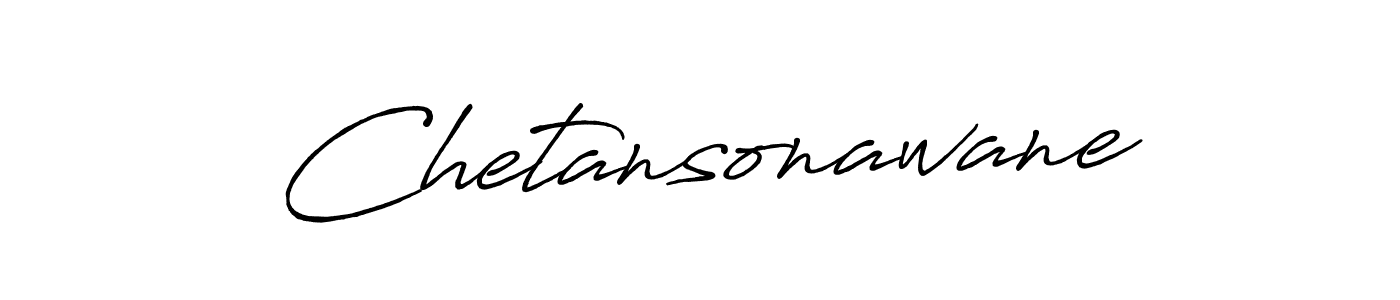 Make a beautiful signature design for name Chetansonawane. With this signature (Antro_Vectra_Bolder) style, you can create a handwritten signature for free. Chetansonawane signature style 7 images and pictures png