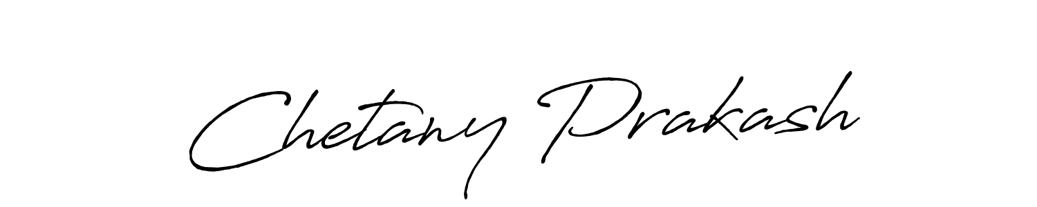Create a beautiful signature design for name Chetany Prakash. With this signature (Antro_Vectra_Bolder) fonts, you can make a handwritten signature for free. Chetany Prakash signature style 7 images and pictures png