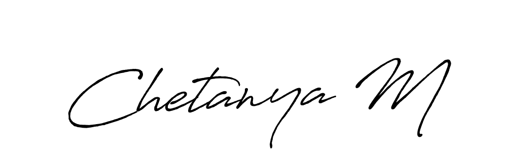 Antro_Vectra_Bolder is a professional signature style that is perfect for those who want to add a touch of class to their signature. It is also a great choice for those who want to make their signature more unique. Get Chetanya M name to fancy signature for free. Chetanya M signature style 7 images and pictures png