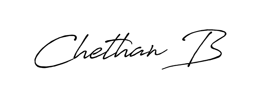 Use a signature maker to create a handwritten signature online. With this signature software, you can design (Antro_Vectra_Bolder) your own signature for name Chethan B. Chethan B signature style 7 images and pictures png
