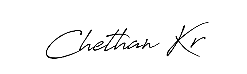 Create a beautiful signature design for name Chethan Kr. With this signature (Antro_Vectra_Bolder) fonts, you can make a handwritten signature for free. Chethan Kr signature style 7 images and pictures png