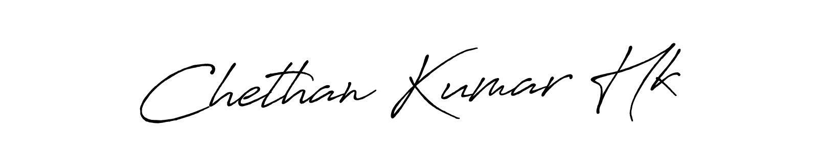 How to make Chethan Kumar Hk signature? Antro_Vectra_Bolder is a professional autograph style. Create handwritten signature for Chethan Kumar Hk name. Chethan Kumar Hk signature style 7 images and pictures png